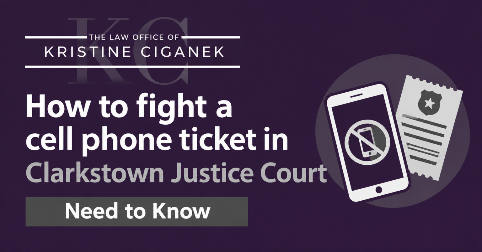 How to fight a cell phone ticket in Clarkstown Justice Court
